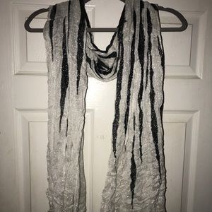 Sparkly zebra print scarf